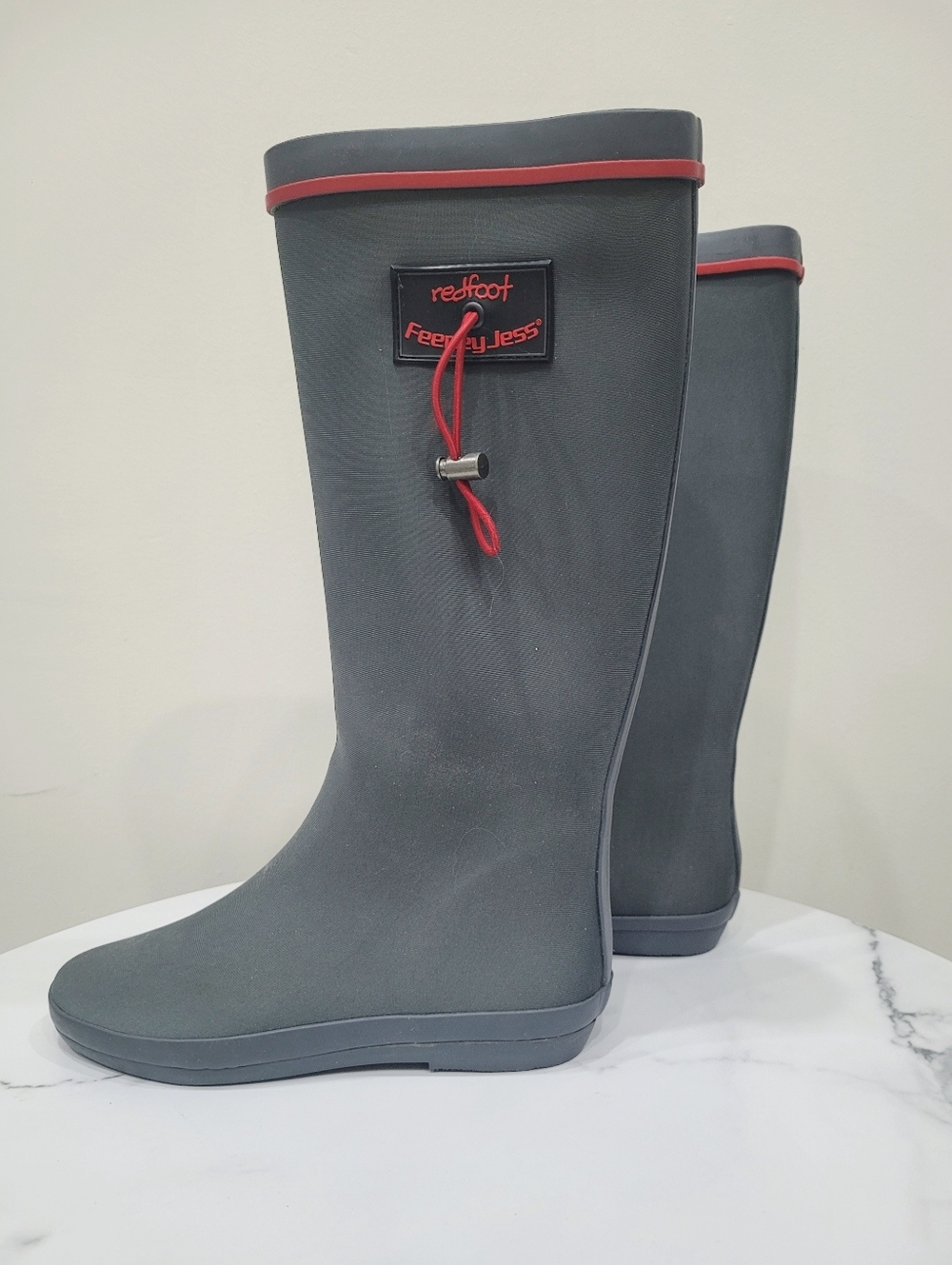 Y2K Redfoot Grey Rain Boots Shoes Size: 8US